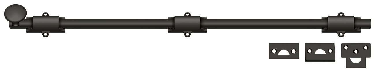 Deltana 24SB10B 24" Surface Bolt; Heavy Duty; Oil Rubbed Bronze Finish Main image