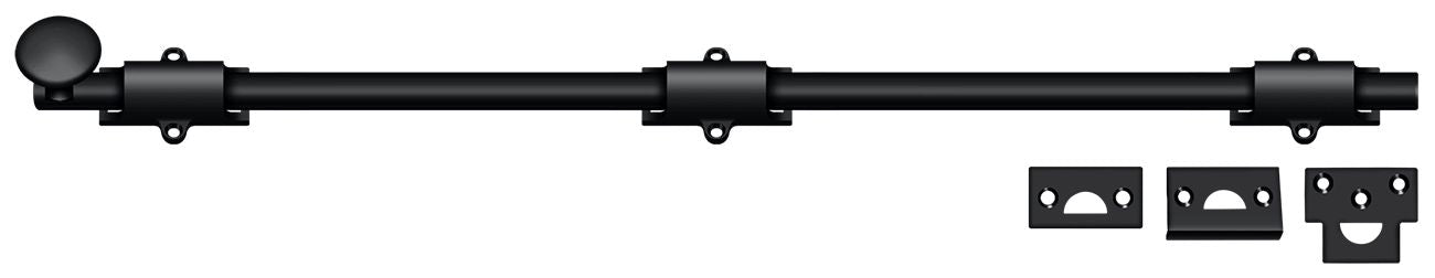 Deltana 24SB19 24" Surface Bolt; Heavy Duty; Black Finish Main image