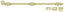 Deltana 24SB3-UNL 24" Surface Bolt; Heavy Duty; Unlacquered Bright Brass Finish