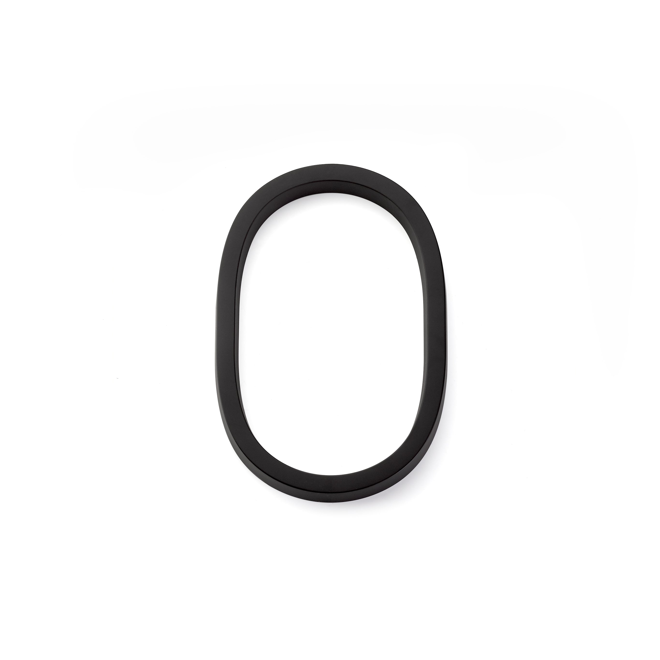 Emtek 2830US19 7" Modern # 0 House Number Flat Black Finish Main image