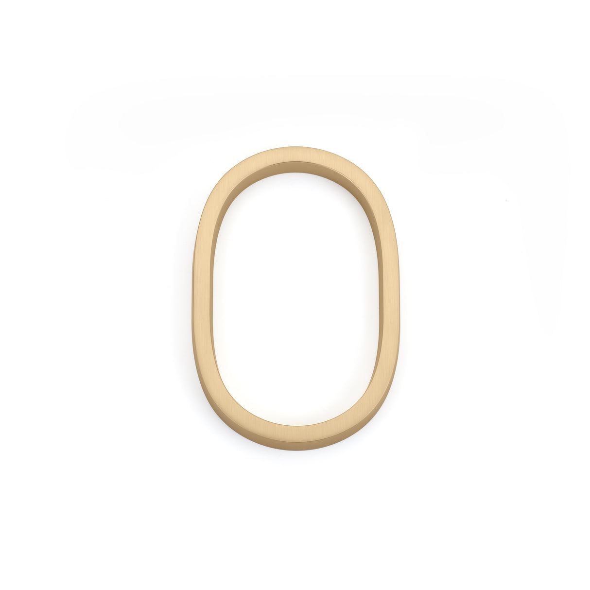 Emtek 2830US4 7" Modern # 0 House Number Satin Brass Finish
