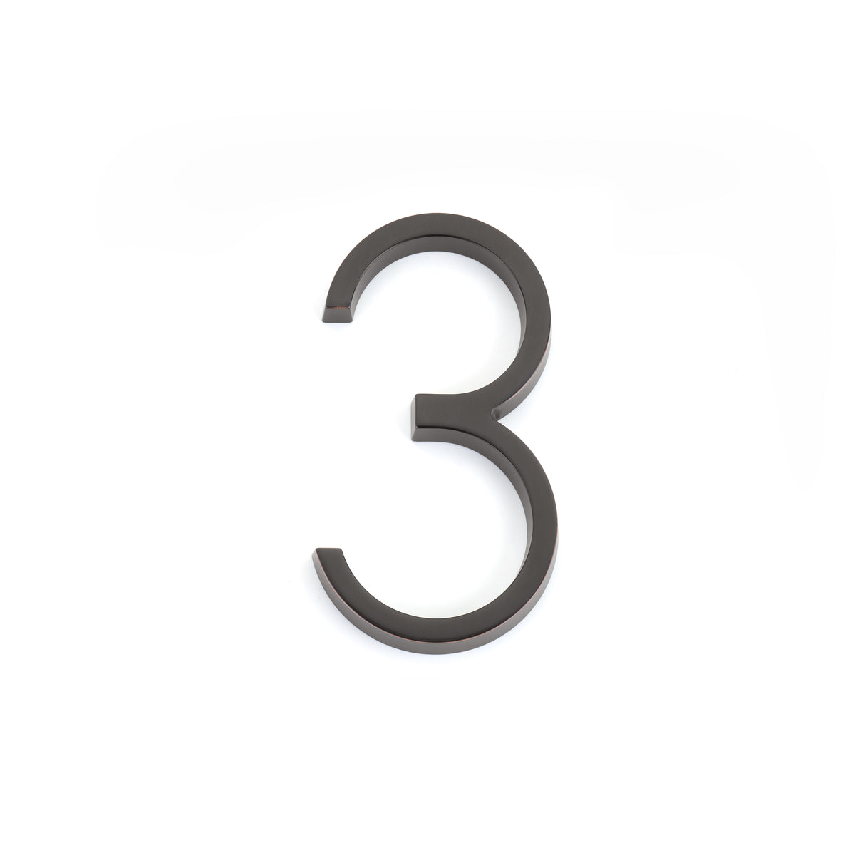 Emtek 2833US10B 7" Modern # 3 House Number Oil Rubbed Bronze Finish