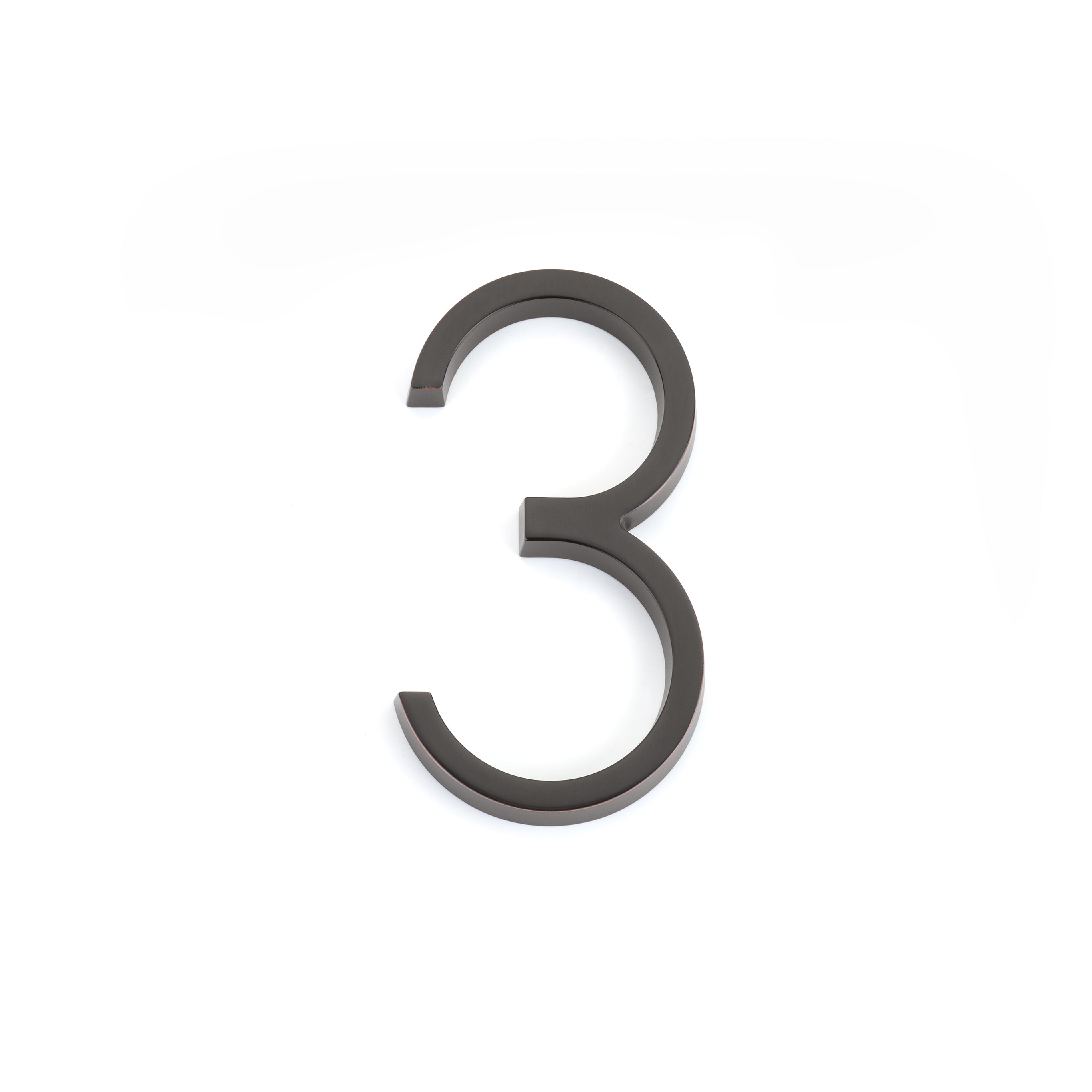 Emtek 2833US10B 7" Modern # 3 House Number Oil Rubbed Bronze Finish