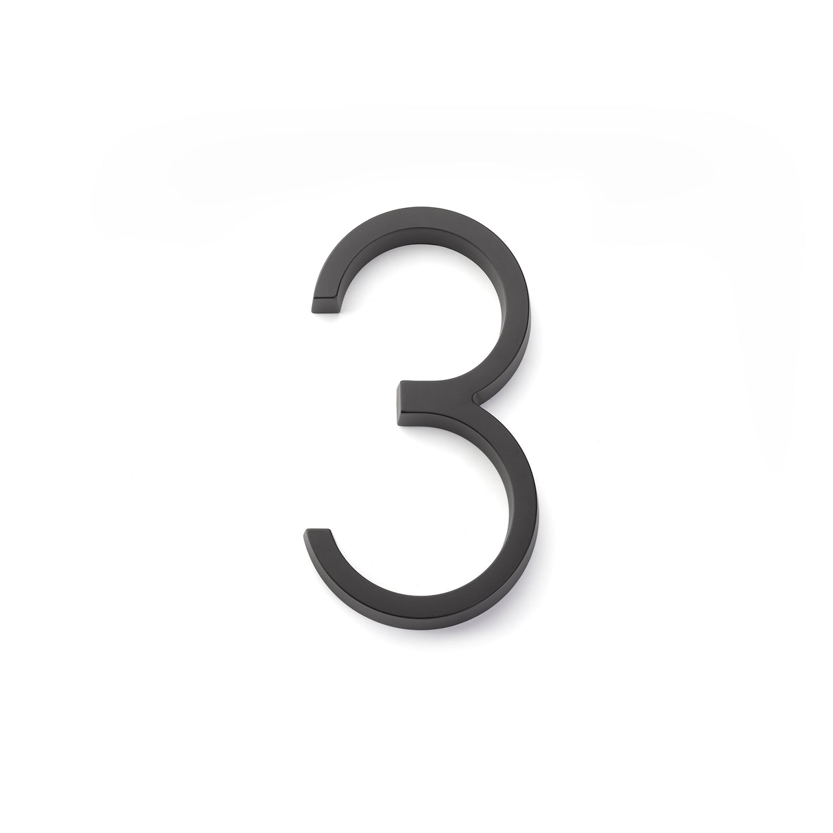 Emtek 2833US19 7" Modern # 3 House Number Flat Black Finish