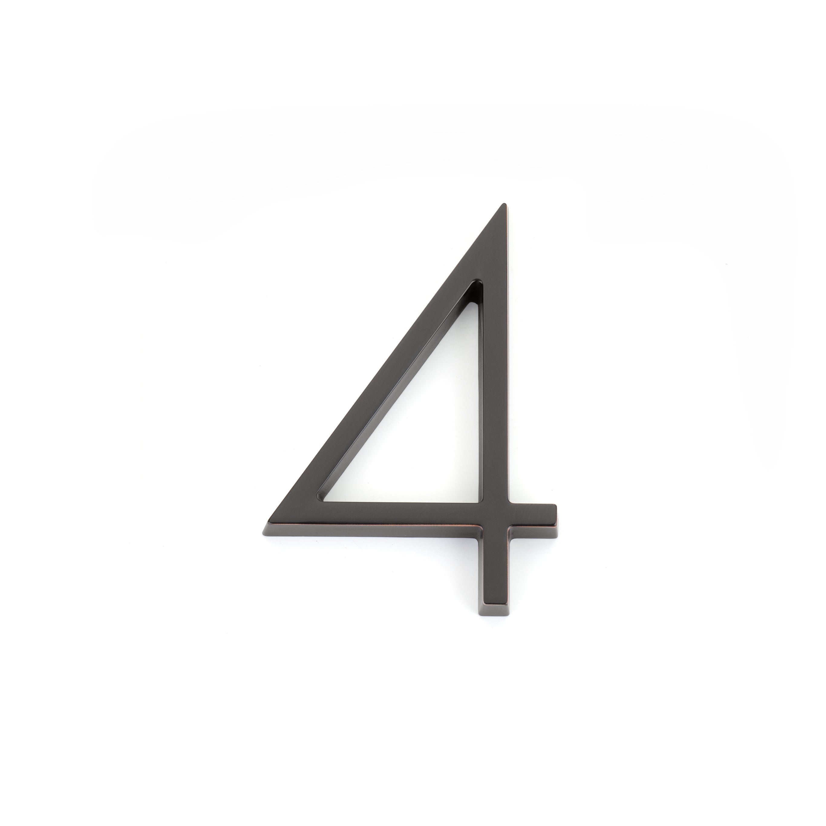 Emtek 2834US10B 7" Modern # 4 House Number Oil Rubbed Bronze Finish