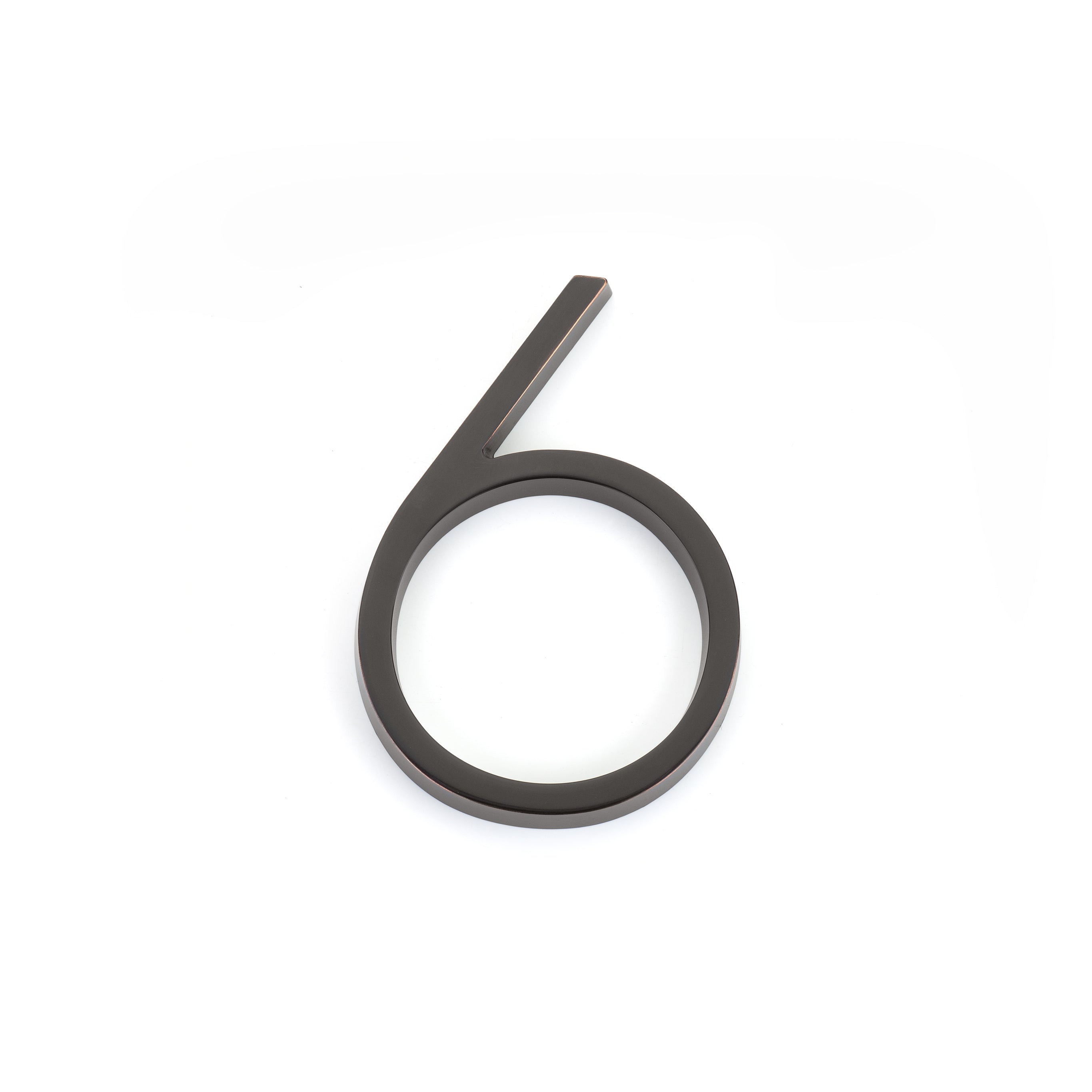 Emtek 2836US10B 7" Modern # 6 House Number Oil Rubbed Bronze Finish Main image