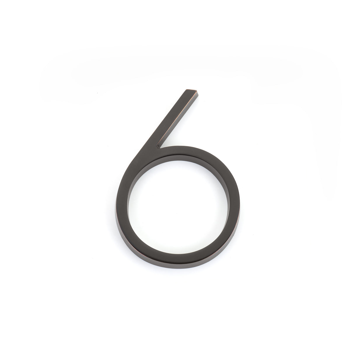 Emtek 2836US10B 7" Modern # 6 House Number Oil Rubbed Bronze Finish