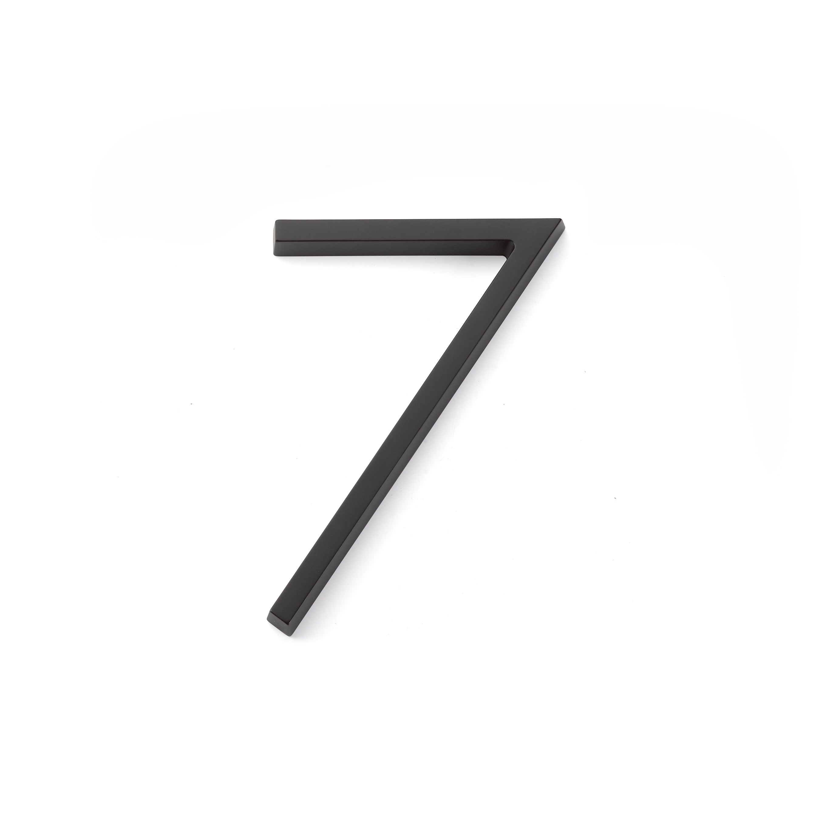 Emtek 2837US19 7" Modern # 7 House Number Flat Black Finish Main image