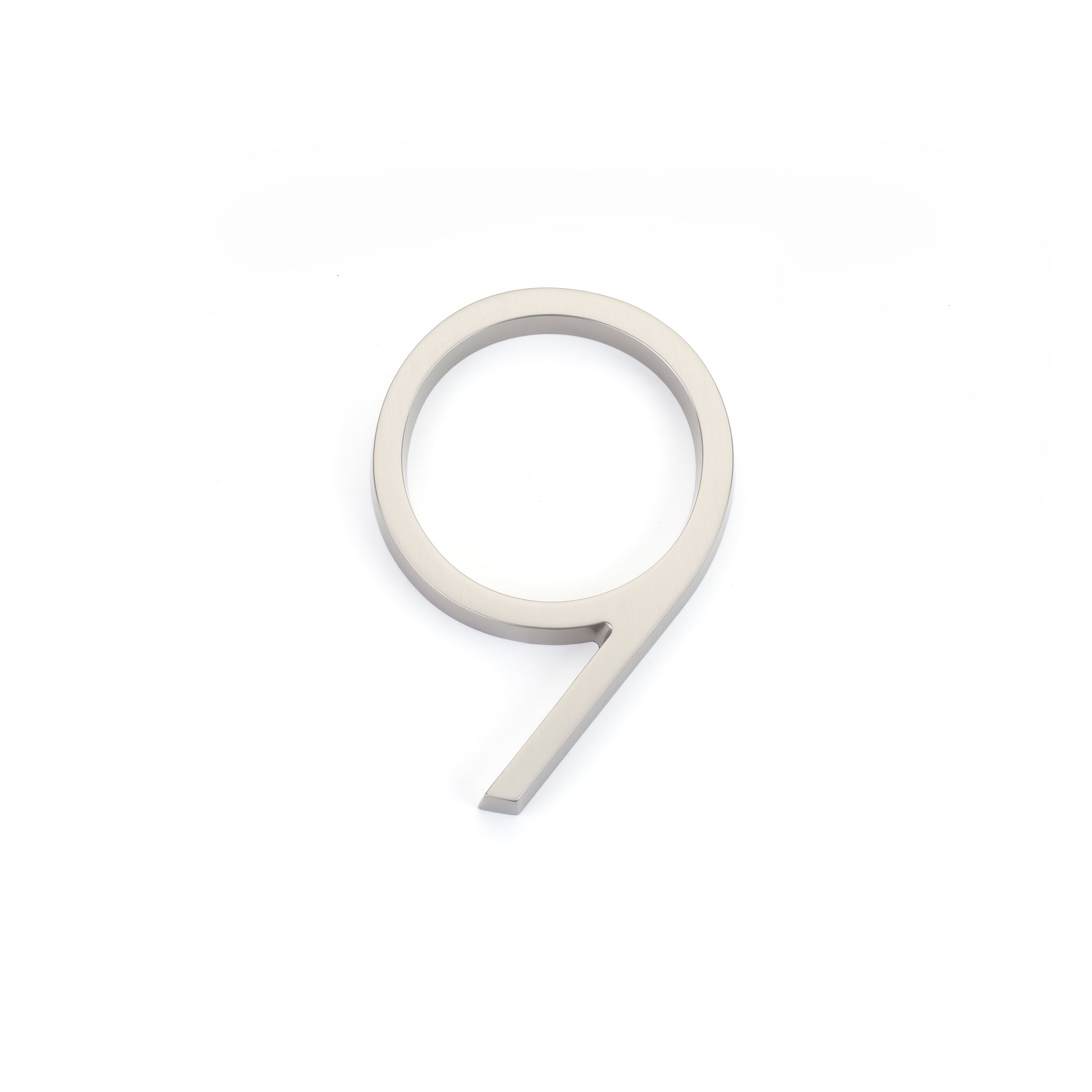 Emtek 2839US15 7" Modern # 9 House Number Satin Nickel Finish Main image