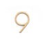 Emtek 2839US4 7" Modern # 9 House Number Satin Brass Finish