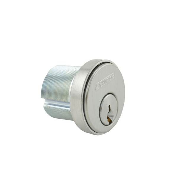 Schlage Commercial 30001C630118 1-1/8" Mortise Cylinder C Keyway with Compression Ring and Spring and L Cam Satin Stainless Steel Finish Main image