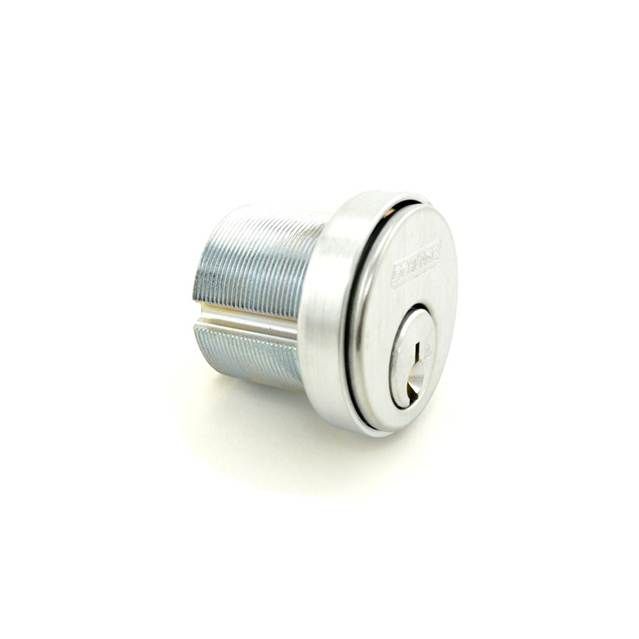 Schlage Commercial 30001S123626118 1-1/8" Mortise Cylinder S123 Keyway with Compression Ring and Spring and L Cam Satin Chrome Finish Main image