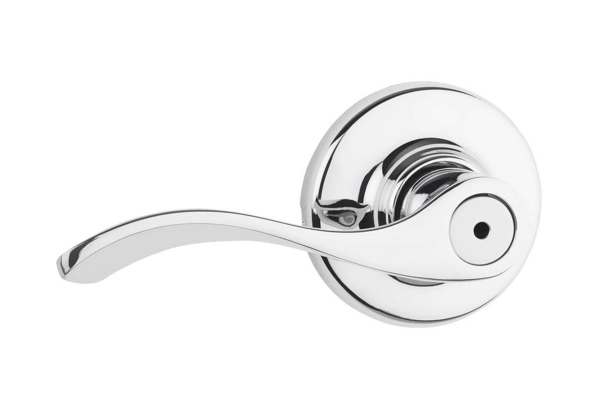 Kwikset 300BL-26 Balboa Lever Privacy Door Lock with 6AL Latch and RCS Strike Bright Chrome Finish