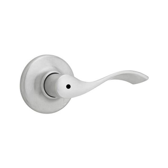 Kwikset 300BL-26D Balboa Lever Privacy Door Lock with 6AL Latch and RCS Strike Satin Chrome Finish