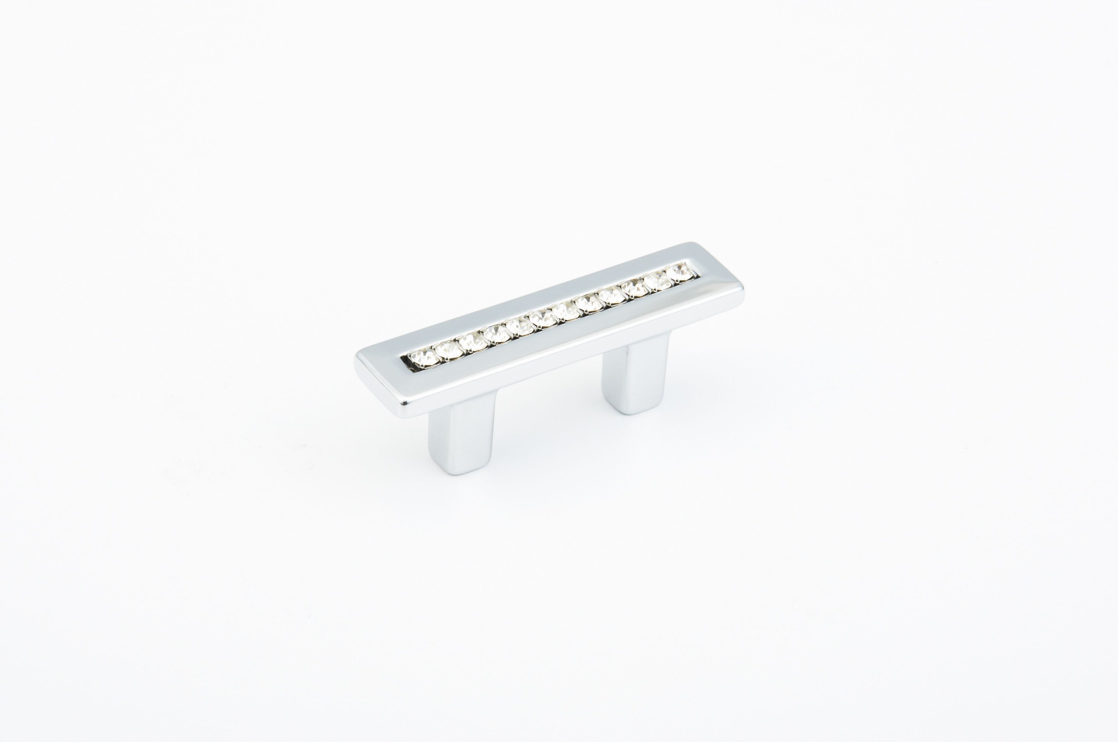 Schaub 301-26 32mm Center to Center Skyevale Cabinet Pull with Crystals Polished Chrome Finish
