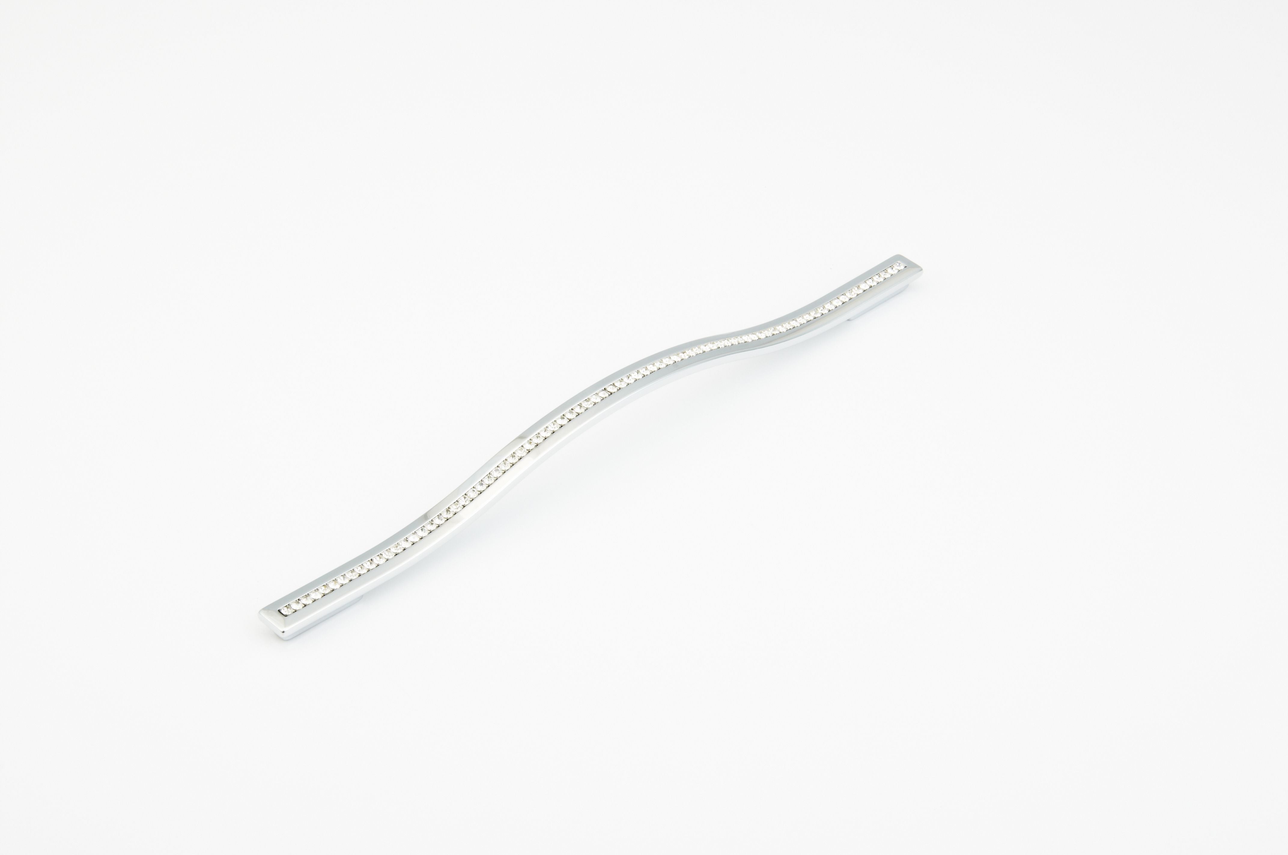 Schaub 303-26 288mm to 320mm Center to Center Skyevale Cabinet Pull with Crystals Polished Chrome Finish Main image