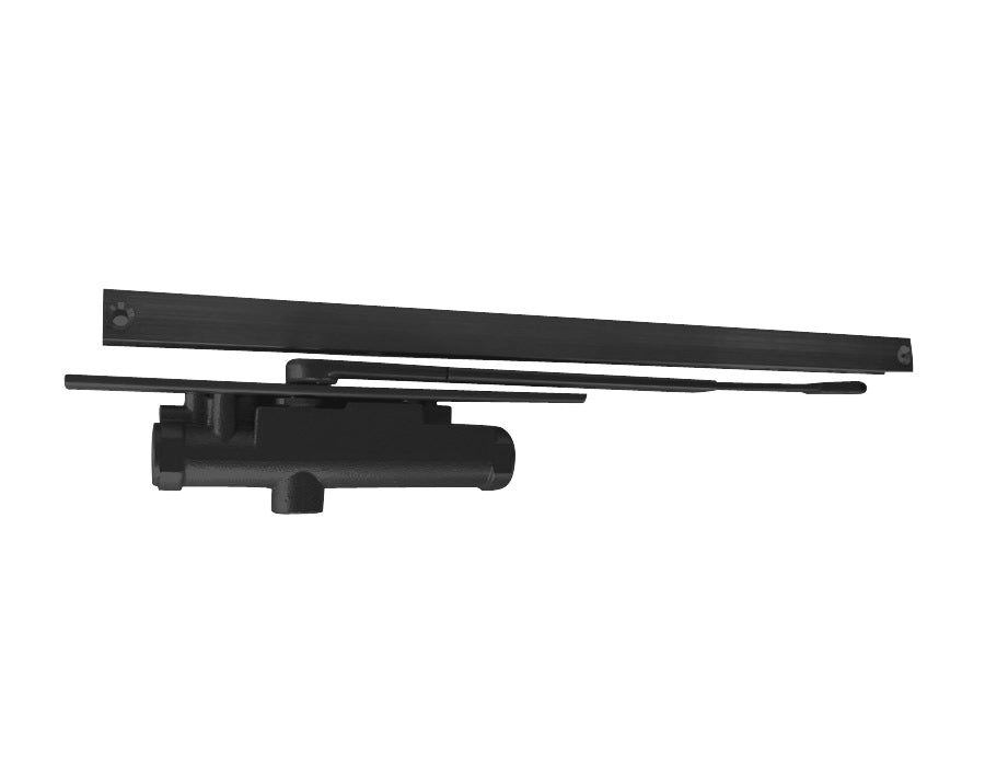 LCN 3133STDGLBLKLH Size 3 Left Hand Concealed In Door Track Closer 693 Black Finish Main image