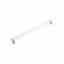 Schaub 318-SSB-CL 12-5/8" Center to Center Positano Clear Cabinet Pull Signature Satin Brass Finish