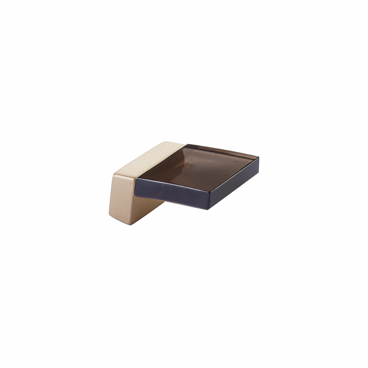 Schaub 319-SSB-SM 5/8" Center to Center Positano Smoke Cabinet Finger Pull Signature Satin Brass Finish