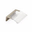 Schaub 323-15-CL 1-1/4" Center to Center Positano Arch Clear Cabinet Edge Pull Satin Nickel Finish
