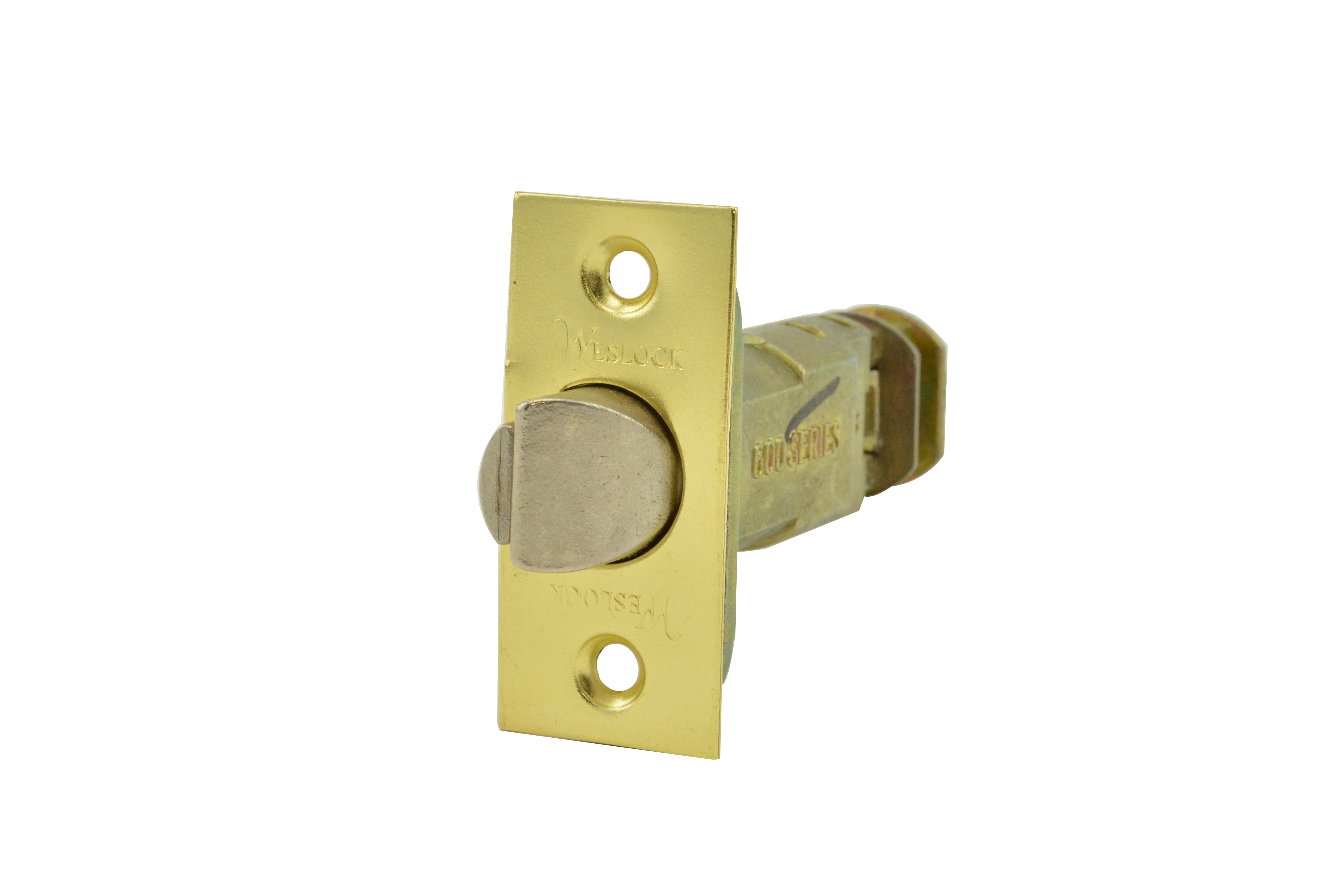 Weslock 32721X4-SL Dual Option Adjustable Dead Latch Satin Brass Finish Main image