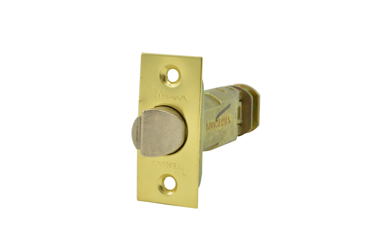 Weslock 32721X4-SL Dual Option Adjustable Dead Latch Satin Brass Finish