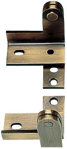 Best Hinges 32726D Heavy Weight Steel Wardrobe Pivot #350043 Satin Chrome Finish Main image