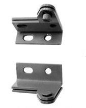 Best Hinges 34026DLH Left Hand Floor Mounted Wardrobe Pivot Set # 350167 Satin Chrome Finish Main image
