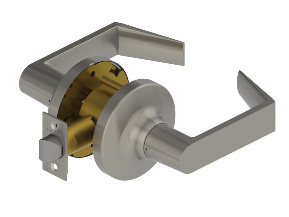 Hager 3410WTN26D Withnell Lever Passage Cylindrical Lock Satin Chrome Finish