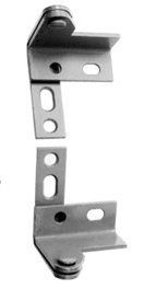 Best Hinges 34226D Wardrobe Pivot for Overlay Doors # 350219 Satin Chrome Finish Main image