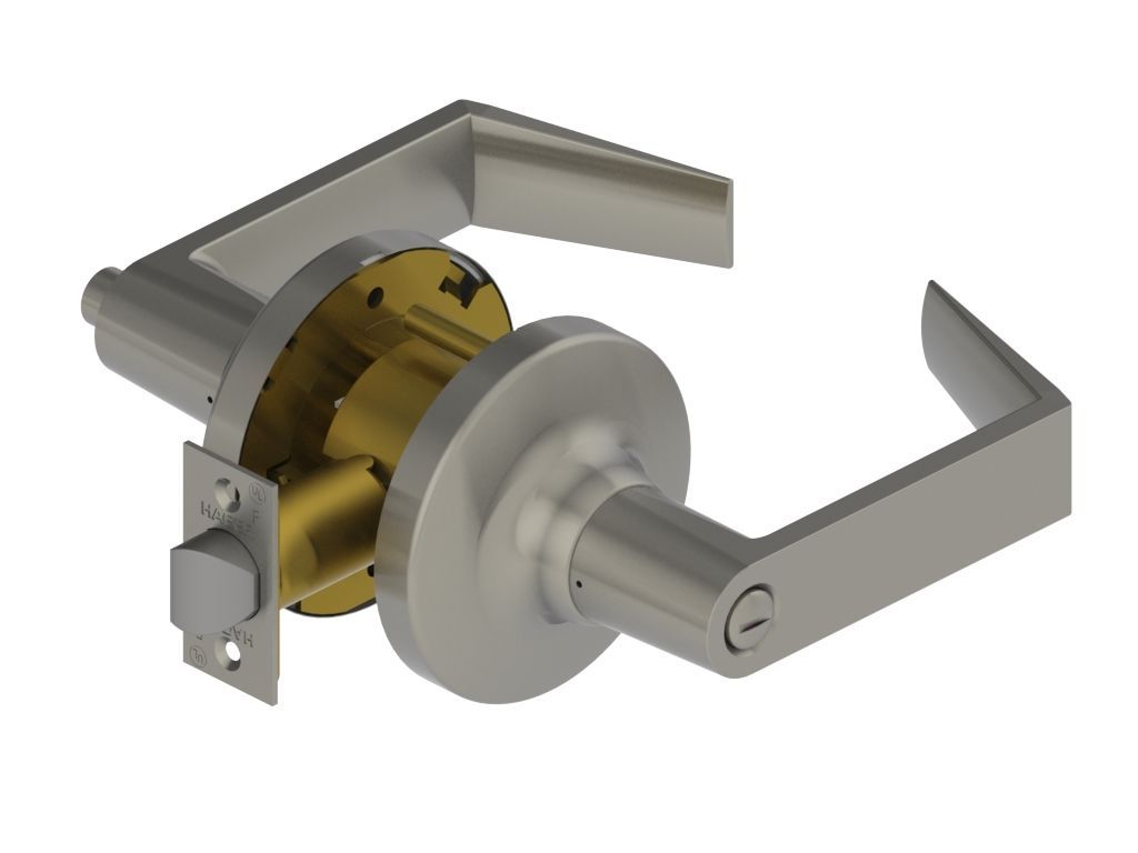 Hager 3440WTN26D Withnell Lever Privacy Cylindrical Lock Satin Chrome Finish