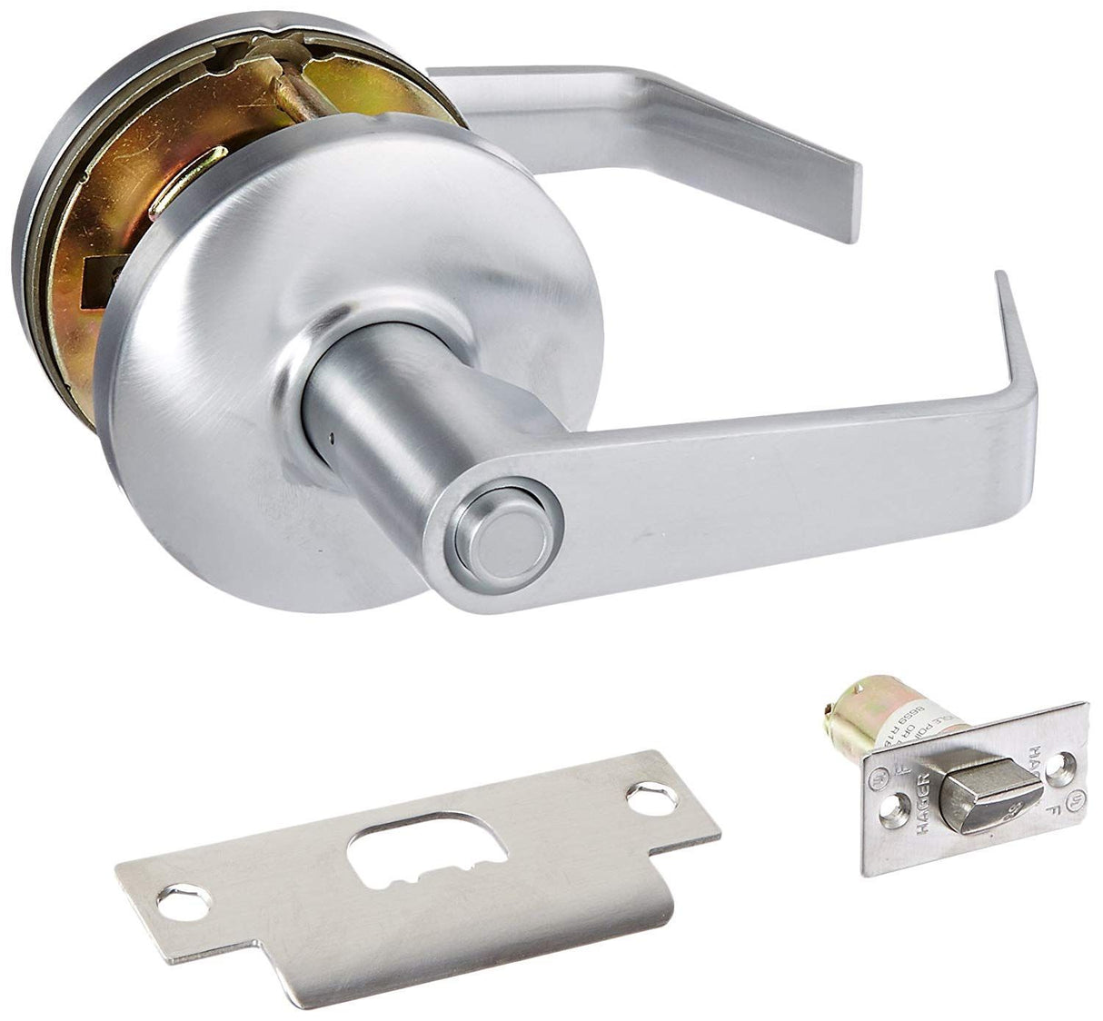 Hager 3540WTN26D Withnell Lever Privacy Cylindrical Lock Satin Chrome Finish