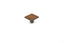 Schaub 360-BRBZ 1-3/8" Armadio Square Cabinet Knob Burnished Bronze Finish
