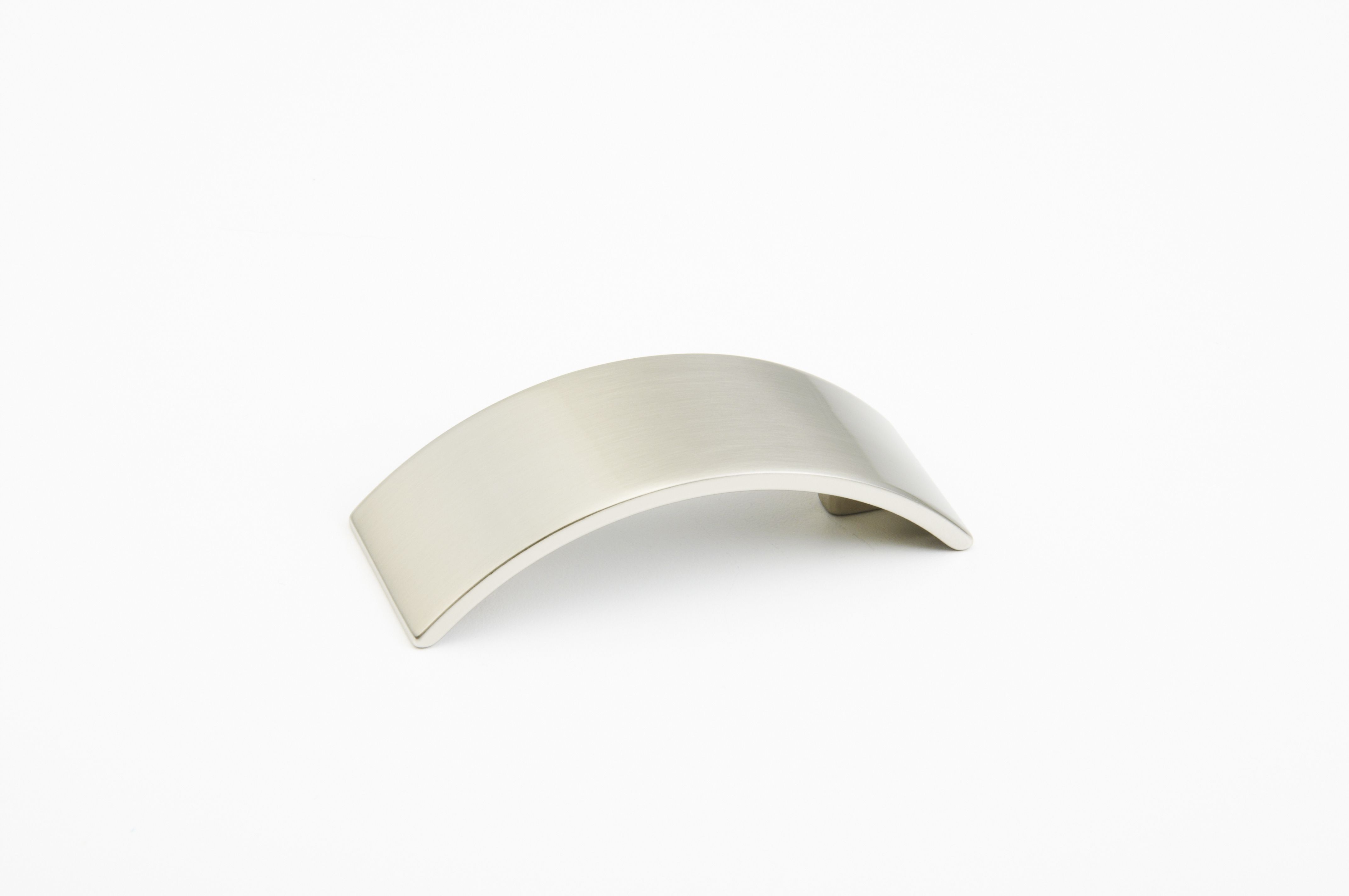 Schaub 362-15 64mm Center to Center Arched Armadio Cabinet Pull Satin Nickel Finish Main image