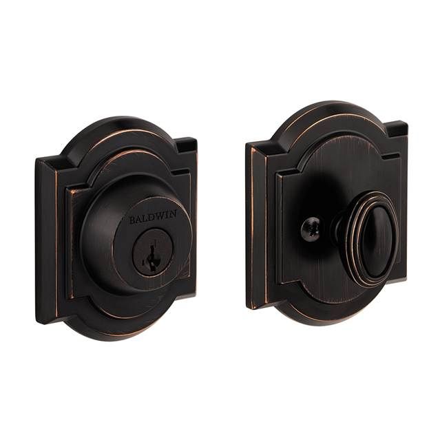 Baldwin Prestige 380ARB11PS Arch Single Cylinder Deadbolt with Smart Key Venetian Bronze Finish