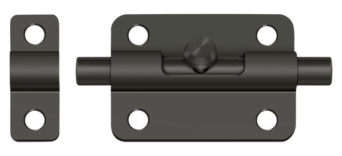 Deltana 3BBU10B 3" Barrel Bolt; Oil Rubbed Bronze Finish Main image