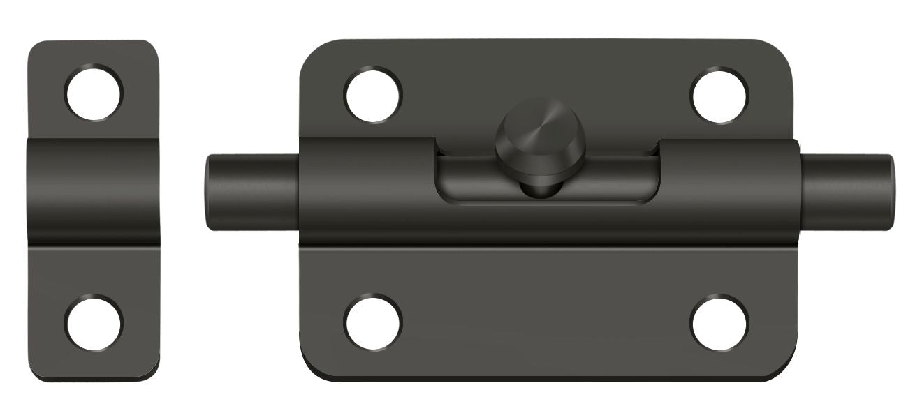 Deltana 3BBU19 3" Barrel Bolt; Black Finish Main image