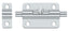 Deltana 3BBU26 3" Barrel Bolt; Bright Chrome Finish
