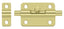 Deltana 3BBU3 3" Barrel Bolt; Bright Brass Finish