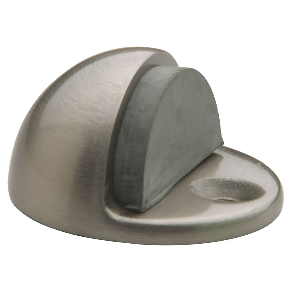 Baldwin 4000150 1" Dome Floor Bumper Satin Nickel Finish
