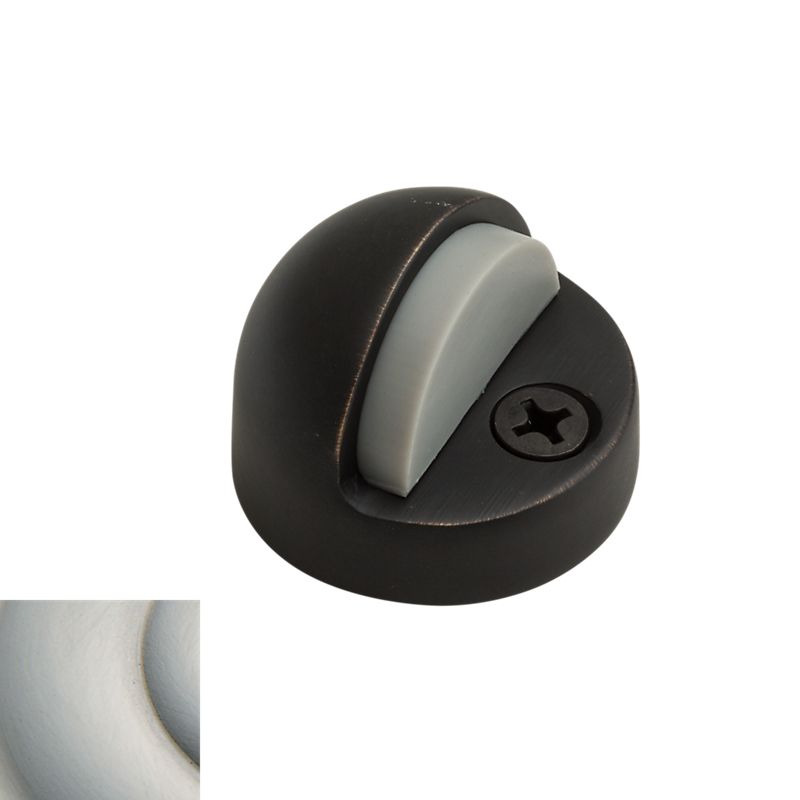 Baldwin 4005150 1-1/4" Dome Floor Bumper Satin Nickel Finish - Baldwin Quickship Item *