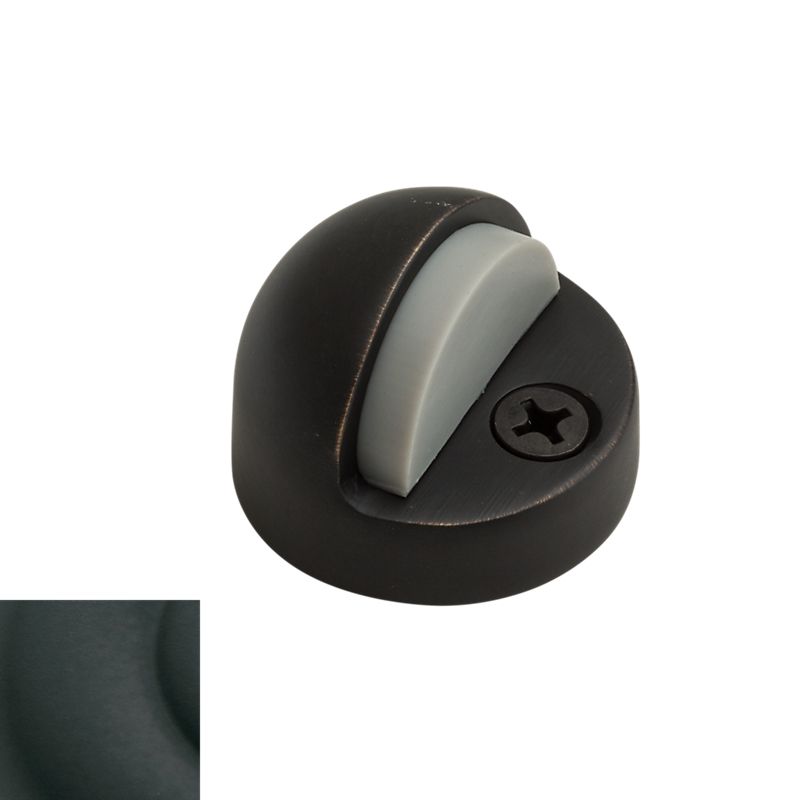 Baldwin 4005190 1-1/4" Dome Floor Bumper Satin Black Finish - Baldwin Quickship Item *