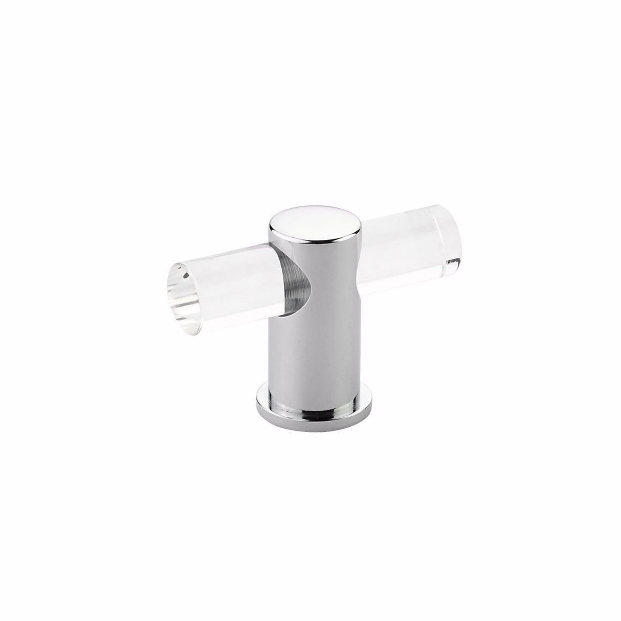 Schaub 401-26 Lumiere Cabinet T Knob with Acrylic Polished Chrome Finish