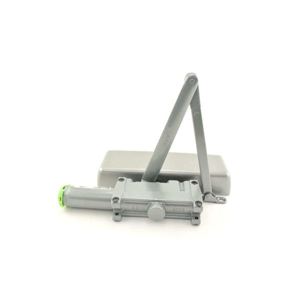 LCN 4011REGALLH Left Hand Size 1 Surface Mounted Pull Side Smoothee Heavy Duty Door Closer with TBSRT Thru Bolts 689 Aluminum Finish Main image