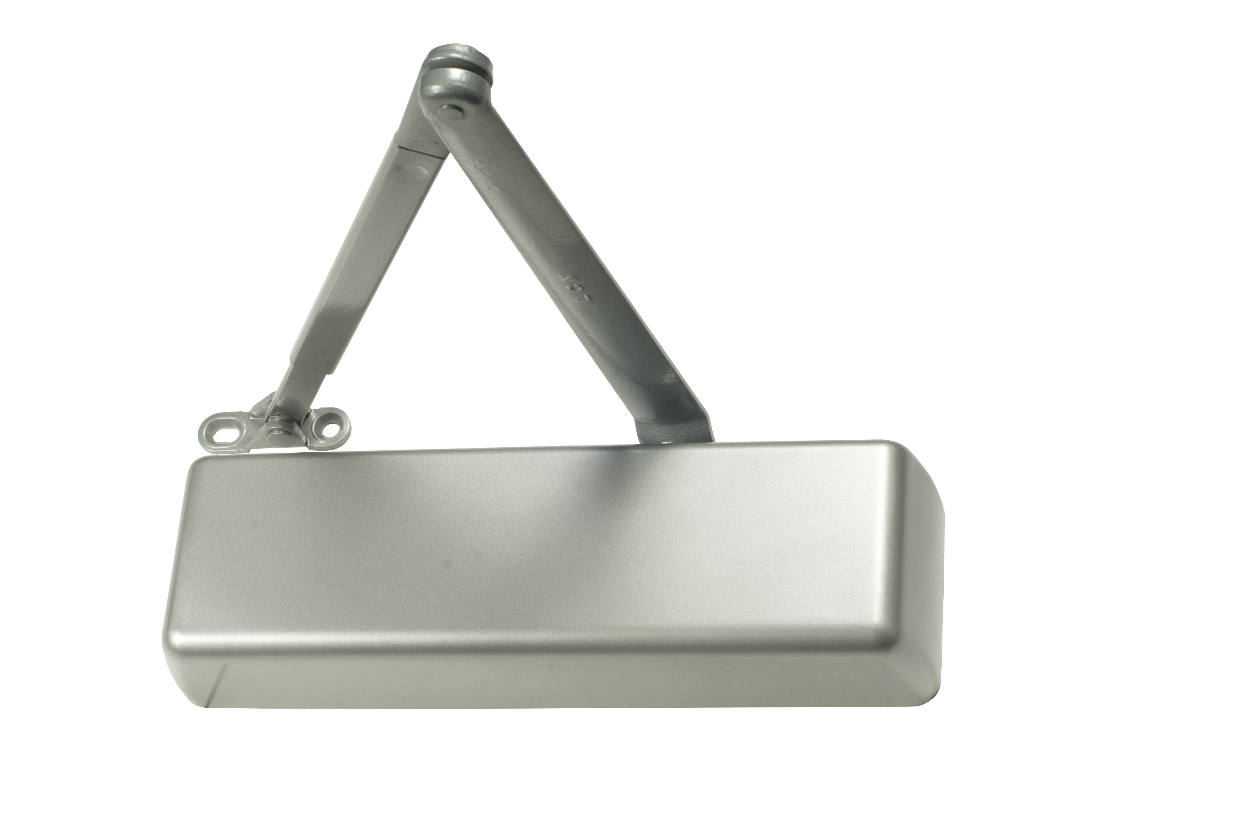 LCN 4011REGALRH Right Hand Size 1 Surface Mounted Pull Side Smoothee Heavy Duty Door Closer with TBSRT Thru Bolts 689 Aluminum Finish Main image