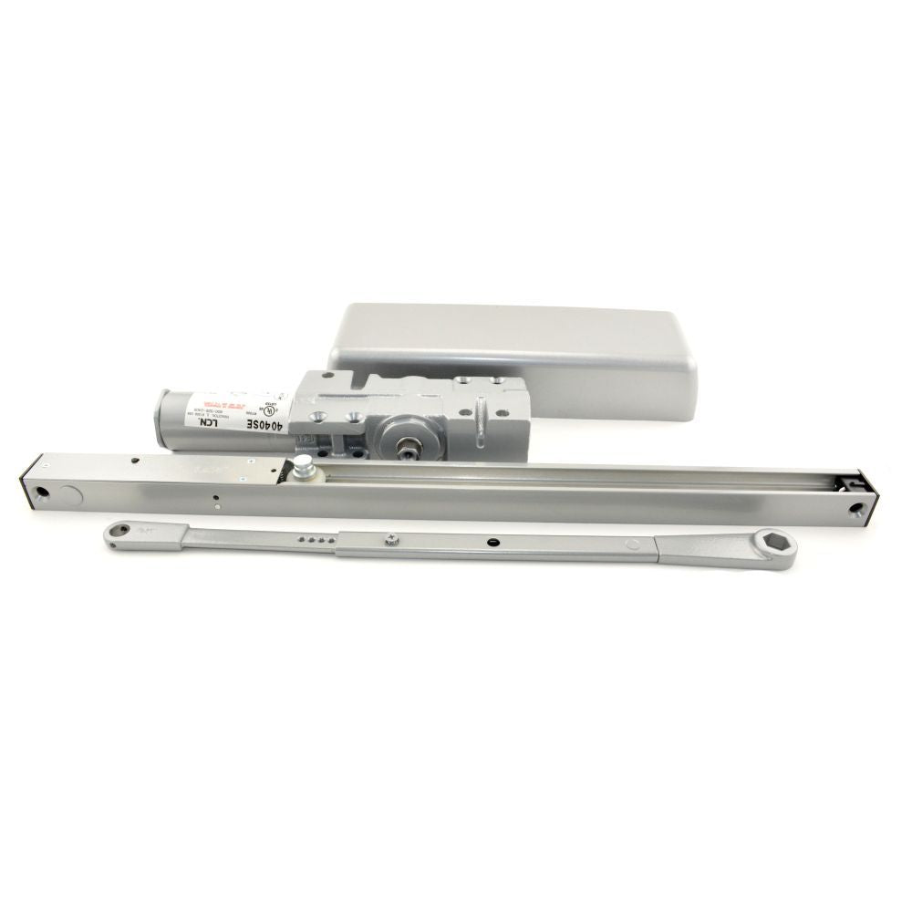 LCN 4040SESTDAL120V Sentronic Surface Mounted Adjustable 1-4 Door Closer 120 Volt AC / DC 689 Aluminum Finish Main image