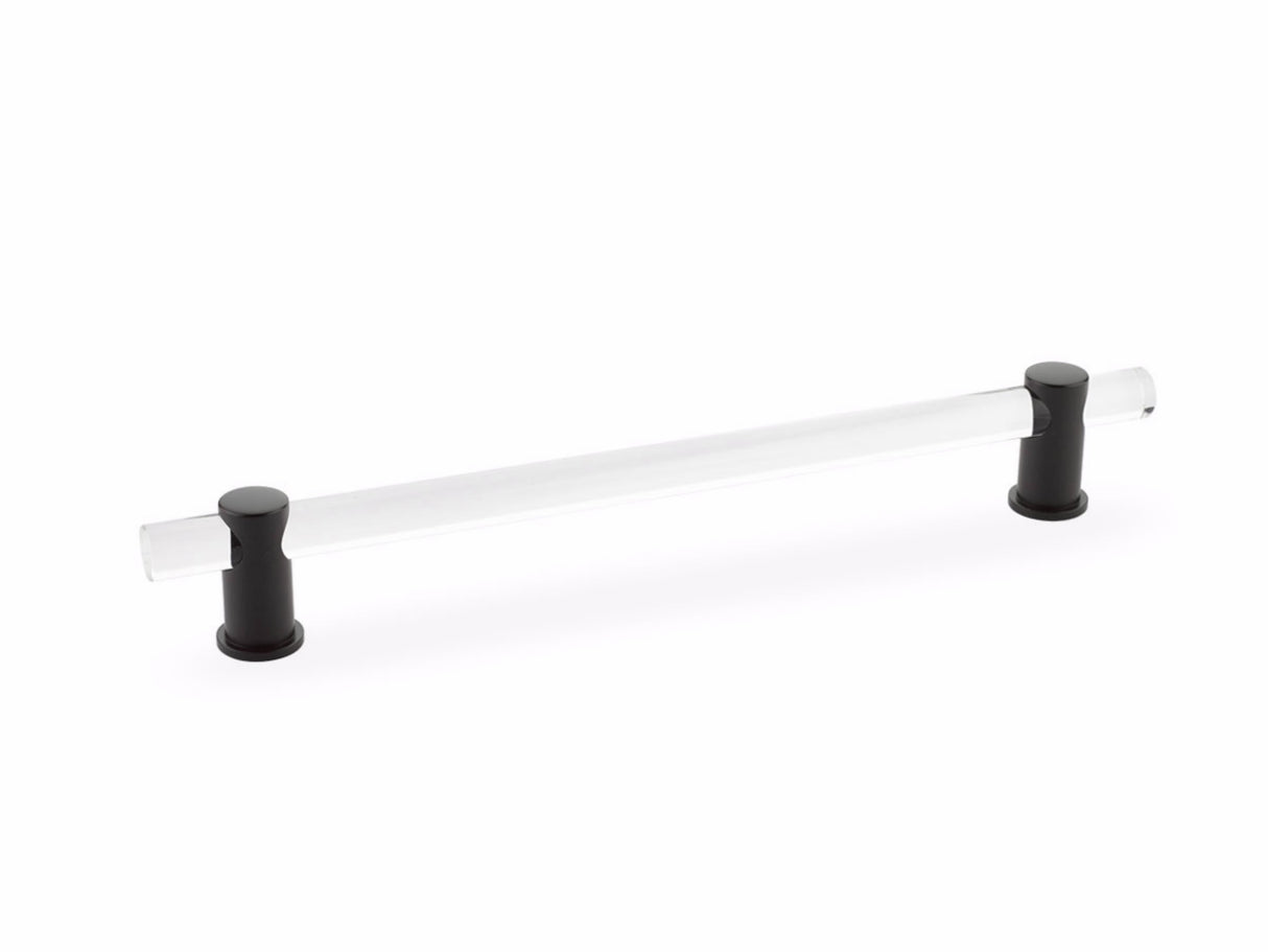 Schaub 408-10B 8" Center to Center Lumiere Acrylic Cabinet Pull Oil Rubbed Bronze Finish