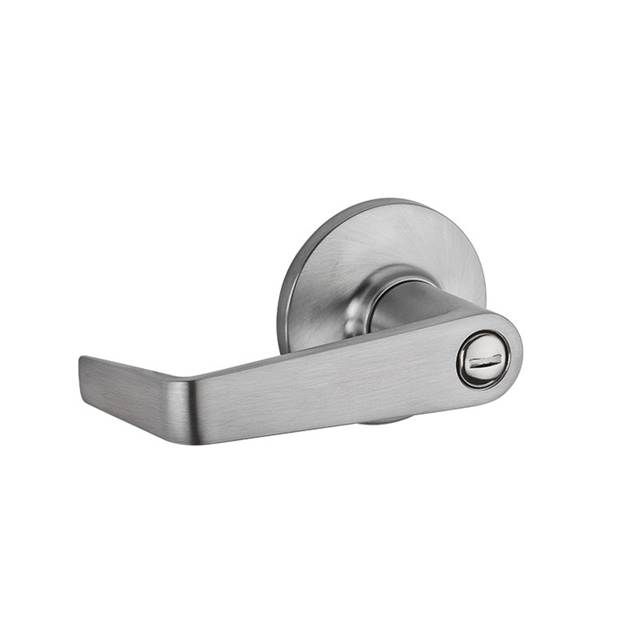 Kwikset 408CNL-26D Light Commercial Carson Lever Privacy Door Lock with RCAL Latch and RCS 3031 Strike Satin Chrome Finish