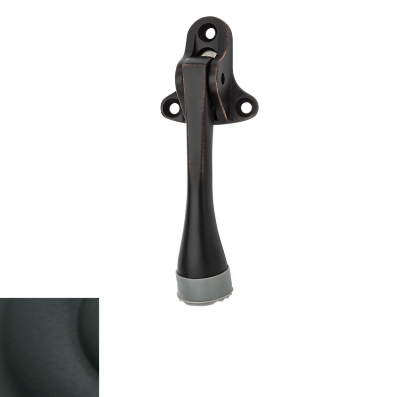 Baldwin 4105190 5" Lever Door Holder Satin Black Finish