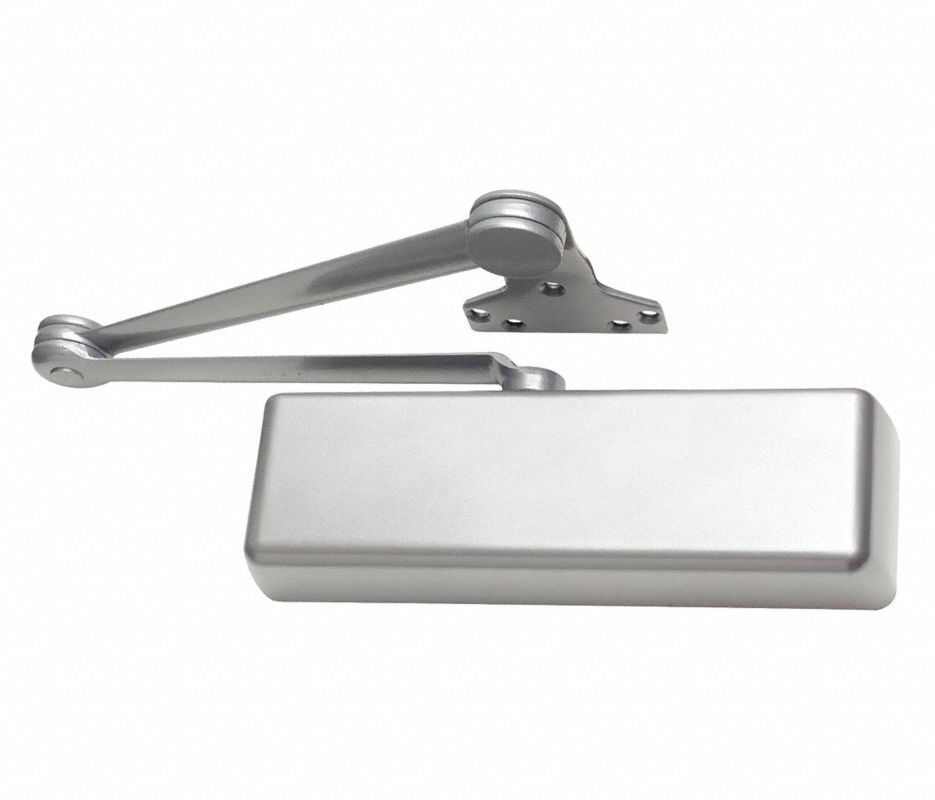 LCN 4211CUSHALRH Right Hand Parallel Push Side High Security Cush Adjustable 2-5 Door Closer with TBSRT Thru Bolts 689 Aluminum Finish Main image